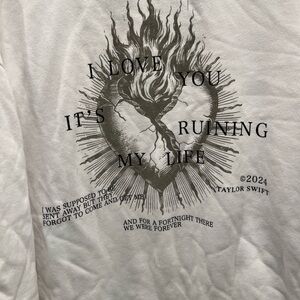 Taylor Swift TTPD They Forgot to Come and Get Me Sweatshirt NWT